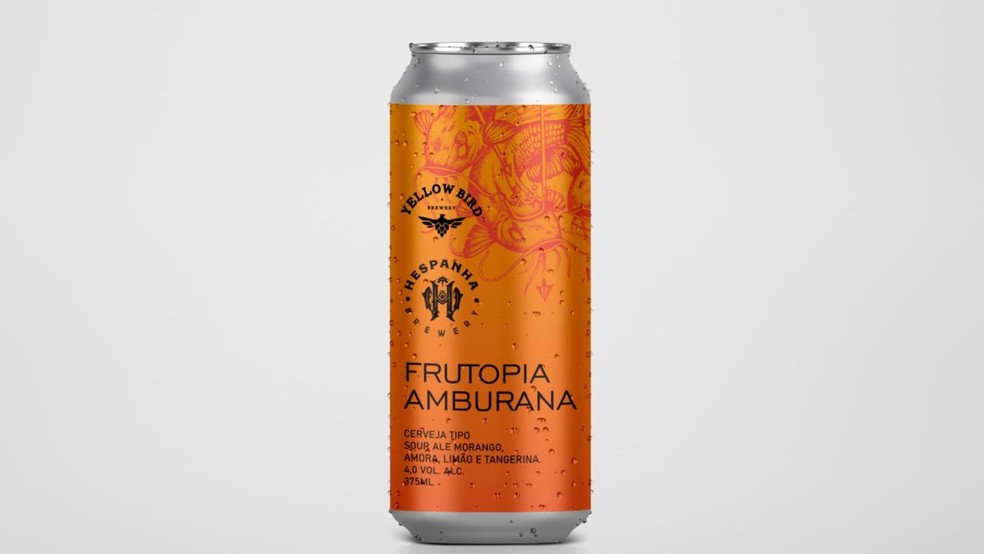 Bebida reúne amora, morango, tangerina e limão — Foto: Divulgação/Yellow Bird Brewery