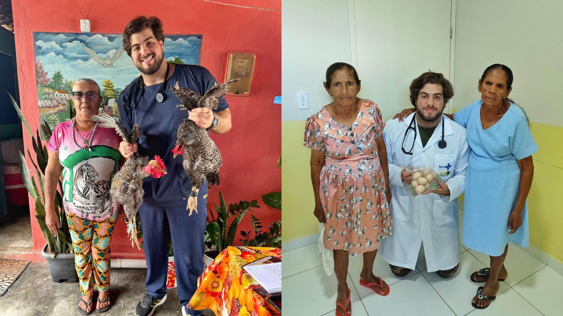 Ovos, galinha, quiabo e mais: médico do SUS viraliza ao mostrar 'recebidos' de pacientes