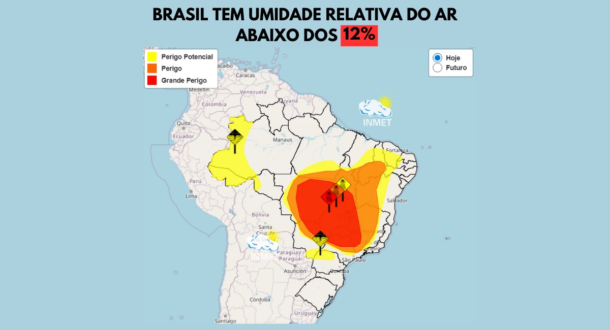 Umidade abaixo de 12% põe 6 Estados e DF em emergência