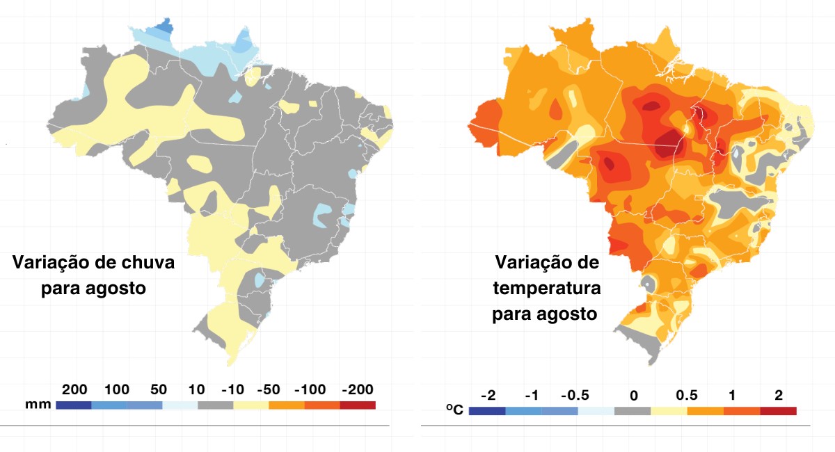 Previsão do tempo para agosto é de tempo quente e seco; veja vídeo