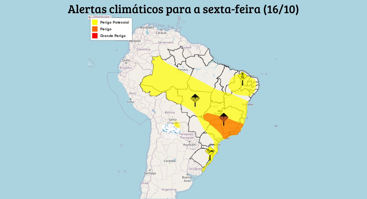 Ciclone provoca queda de temperaturas nesta sexta-feira; veja a previsão