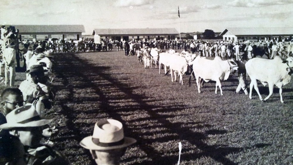 Feira agro sediada em Araçatuba nos anos 90 — Foto: Siran/ Divulgação