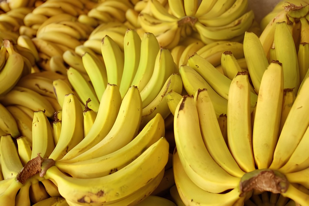 Preço da banana caiu em setembro devido à oferta maior — Foto: Ceagesp/Divulgação