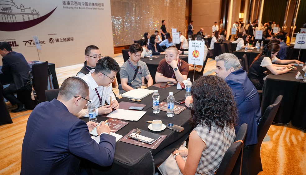 Rodada de negócios do evento The Beef and Road em Chongqing, na China — Foto: Abiec/Divulgação