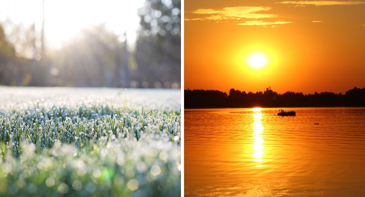 Extremos opostos: frio abaixo de zero e calor com chuva são destaques no país