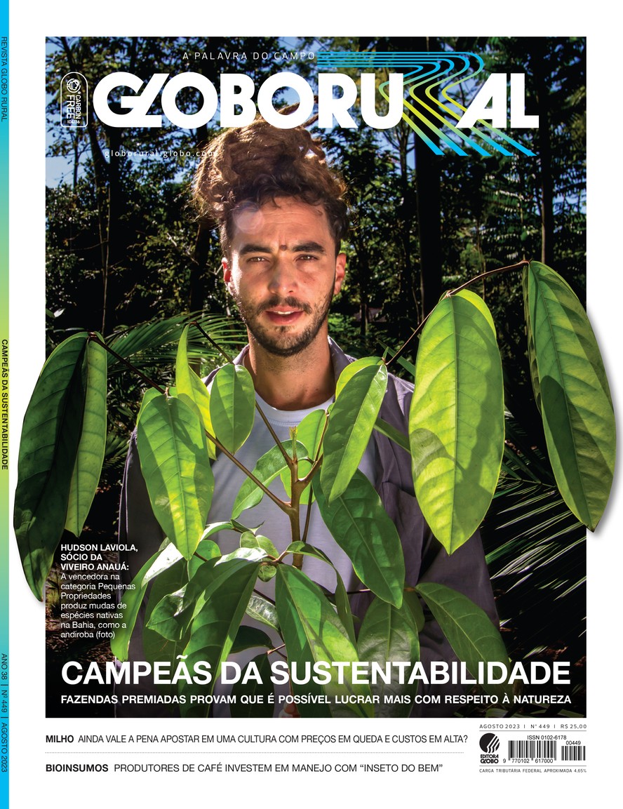 Edição de agosto da revista Globo Rural e 1ª fábrica de hidrogênio verde:  veja os destaques do agro