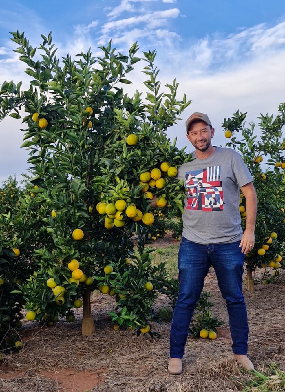 Daniel Aparecido Leal cultiva 340 hectares de laranjeiras — Foto: Arquivo pessoal