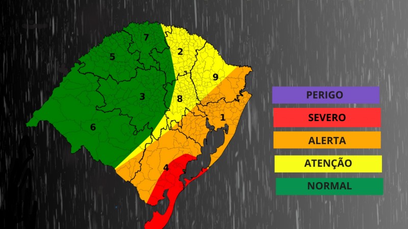RS terá chuva acima de 100 milímetros no fim de semana; veja a previsão