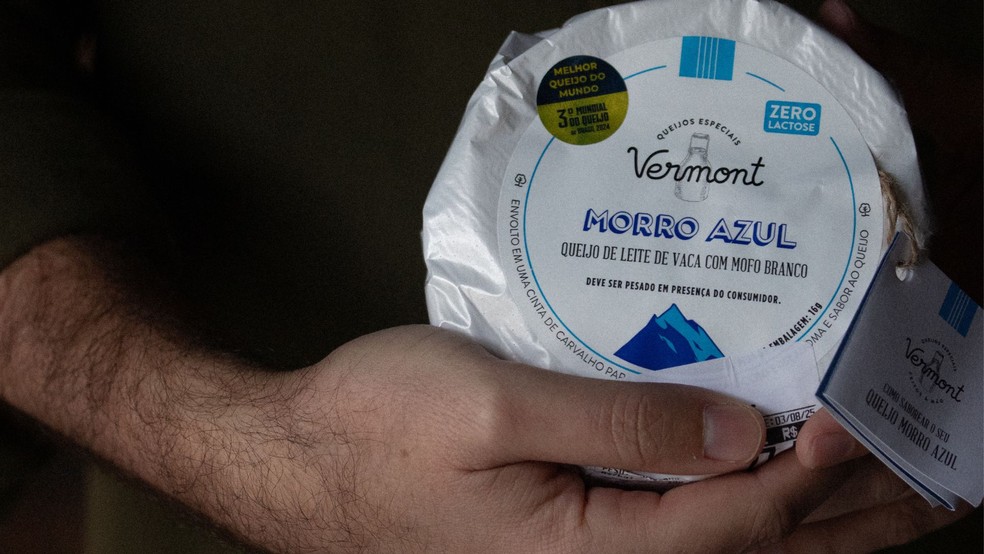 Queijo morro azul, feito com leite de vaca e mofo branco, ficou na 68º posição da lista — Foto: Divulgação