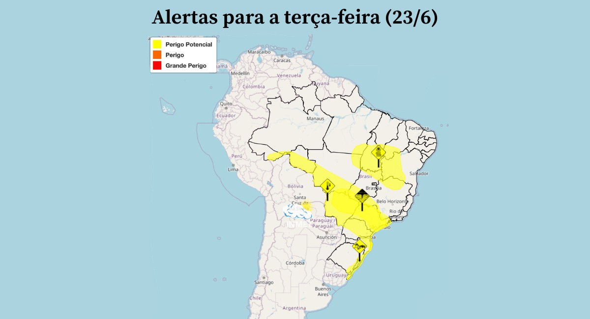 Frente fria avança e leva chuva ao Centro-Sul do país nesta terça; veja a previsão