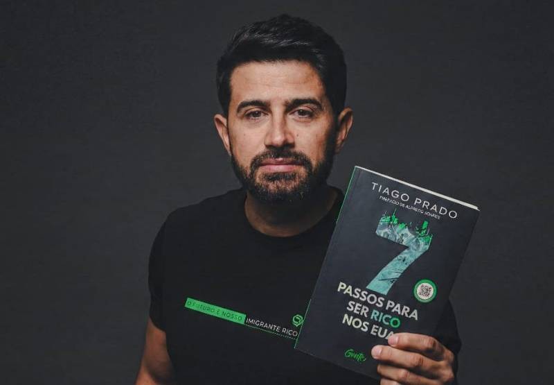 Tiago Prado lança em São Paulo o livro "7 passos para ser rico nos EUA"