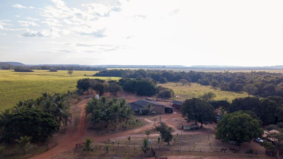 Fazenda em Paranatinga (MT) — Foto: Reprodução/Portal Chaozão