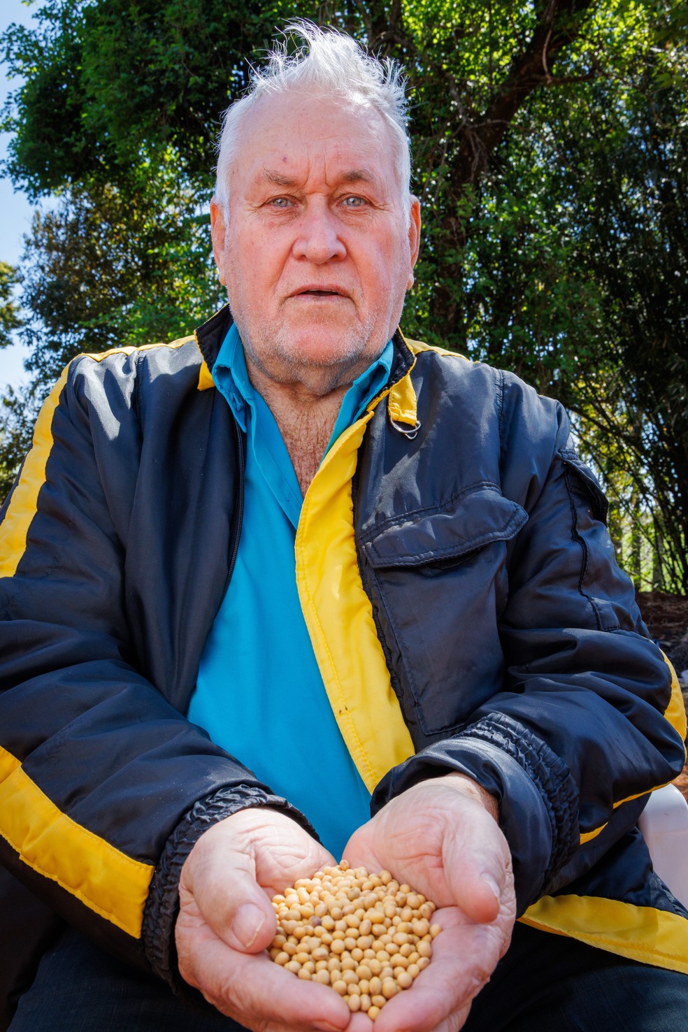Nelson Eberhardt deixou de plantar soja devido à perda de rentabilidade em áreas pequenas — Foto: Fredy Vieira