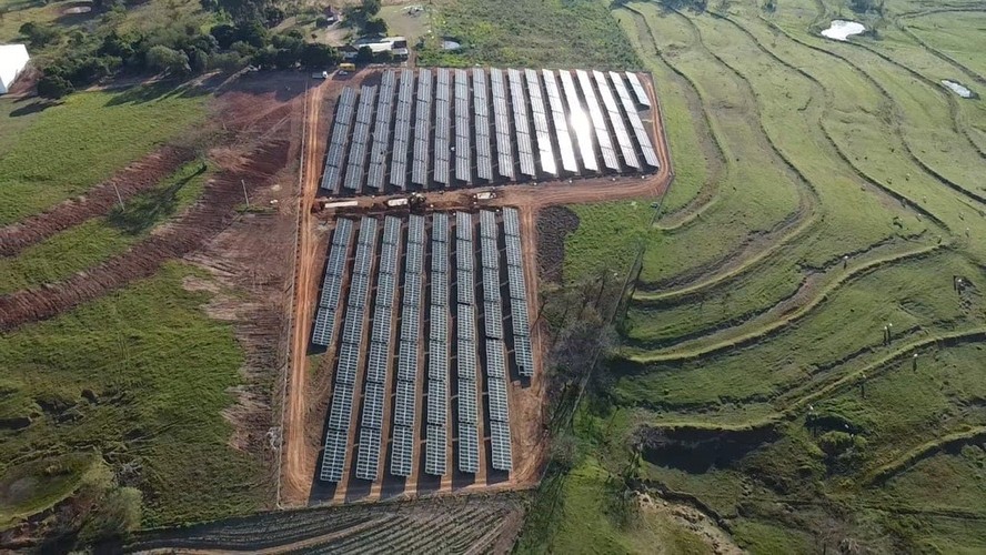 Vista da usina localizada em Pirapozinho (SP);  capacidade é de geração de 3.500  megawatt- hora (MWh) por ano