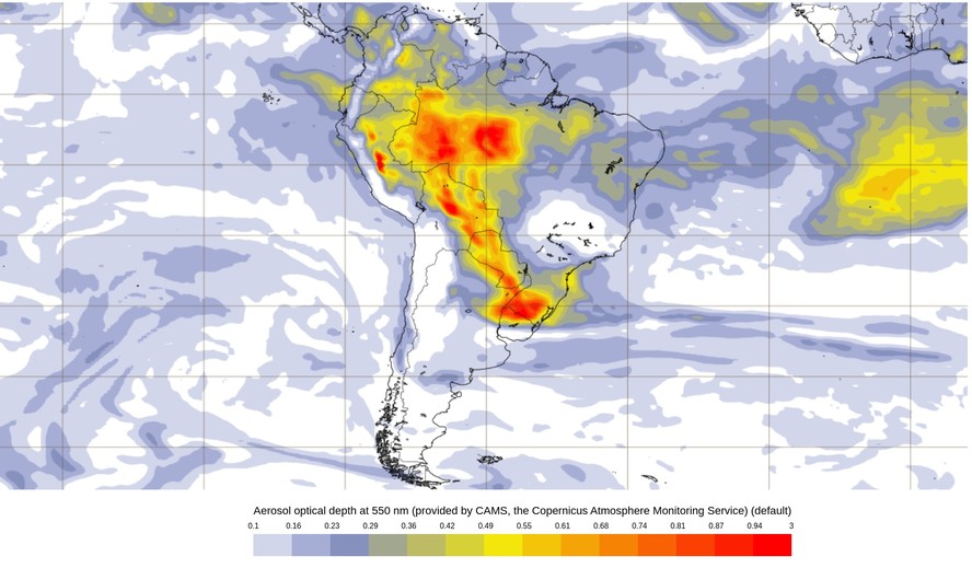 Fumaça de queimadas na Amazônia viaja mais de 4 mil km e atinge o RS