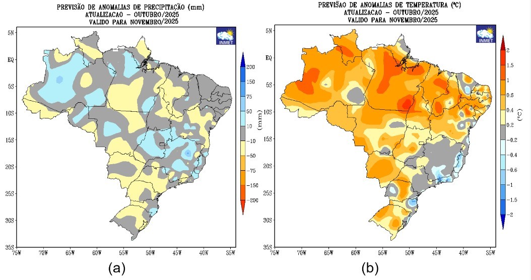 Previsão do tempo: veja como será o clima em novembro