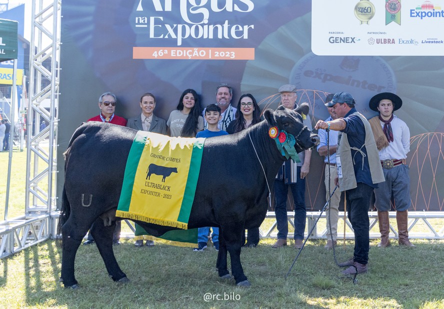 Na competição de machos da raça Ultrablack, animais de Mano Menezes conquistaram os três primeiros lugares
