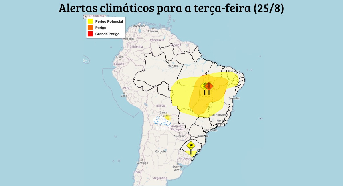 Calor de 40°C e chuva forte: veja como fica o tempo nesta terça