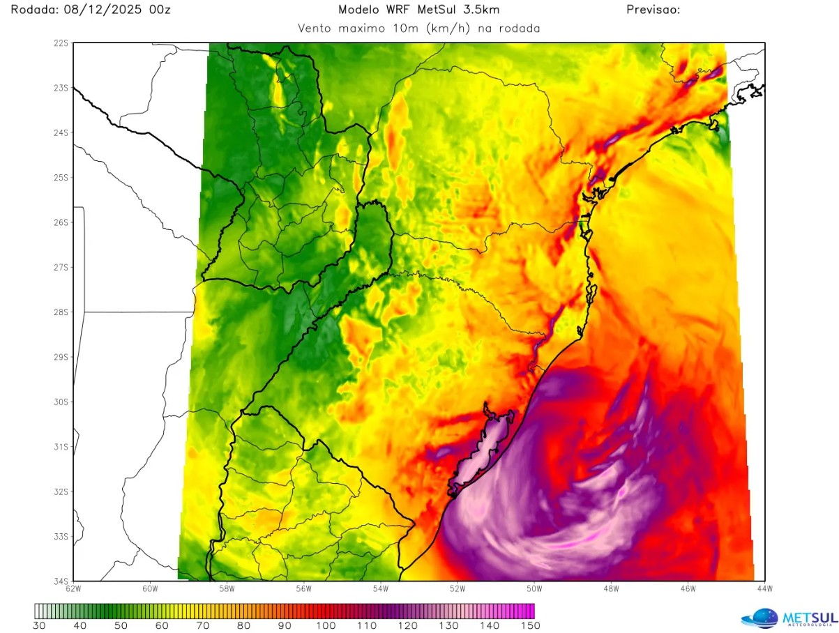 Quando o ciclone vai embora? Veja a rota do fenômeno