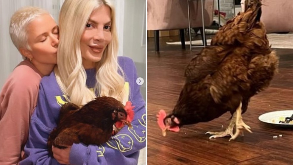 Tori Spelling e Mama Chicken — Foto: Instagram/ Reprodução