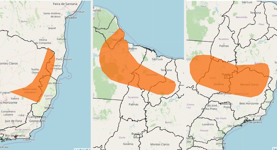 Alertas do Inmet para chuvas intensas