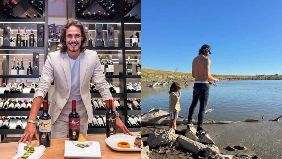 Edinson Cavani lançou a marca Cavani Wines e possui uma fazenda no Uruguai — Foto: Reprodução/@cavaniofficial21