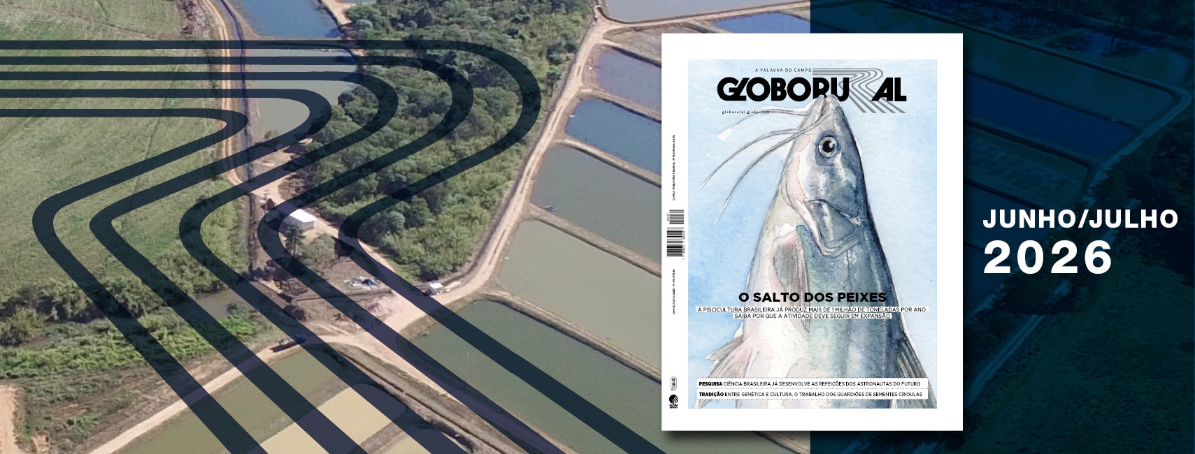 Recorde da piscicultura brasileira é destaque da nova edição da Globo Rural