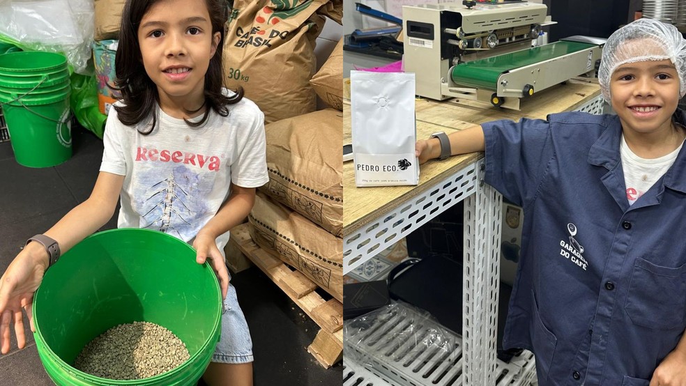 Pedro Okagawa Braga produz café moído — Foto: Divulgação/Pedro Eco