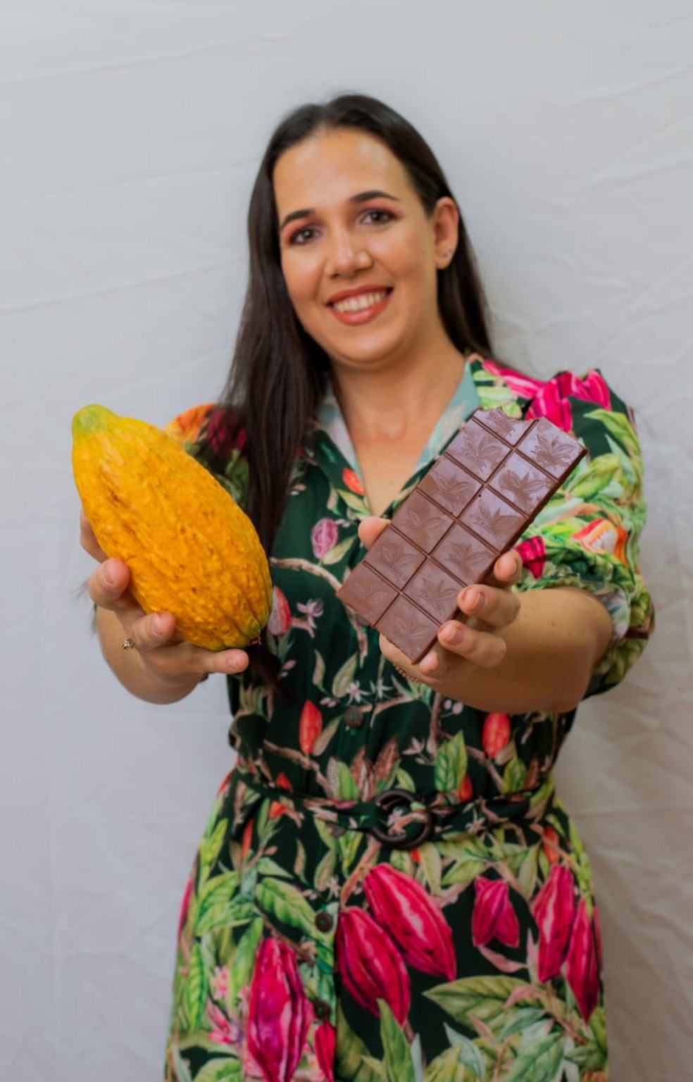Cacauicultora Miriam Federicci, de Medicilândia (PA) — Foto: Divulgação
