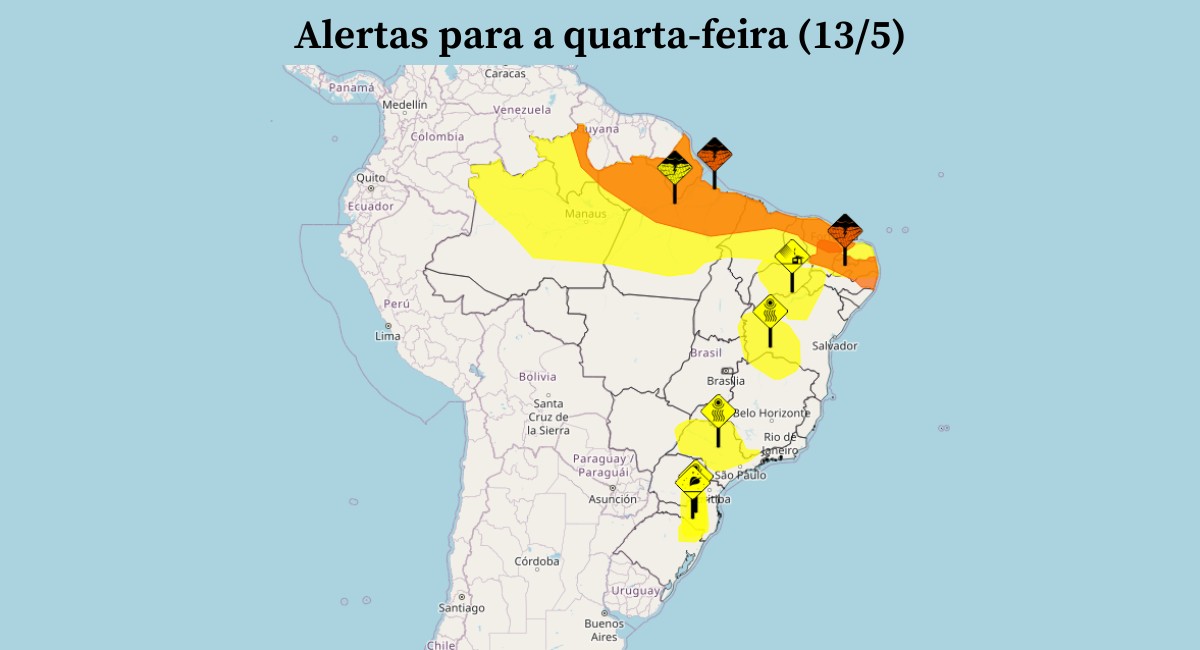 Onda de frio provoca geadas no Sul, e temporais avançam no Norte; veja a previsão