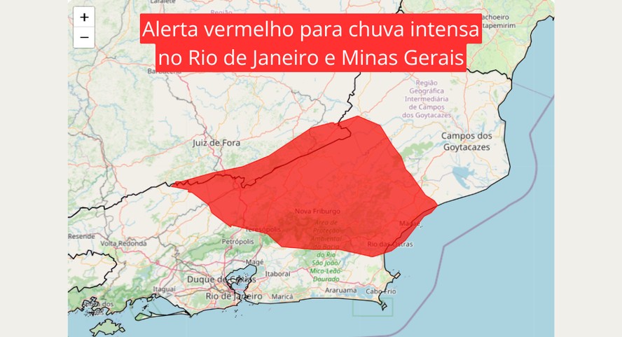 Tempestade prevista no Sudeste neste fim de semana
