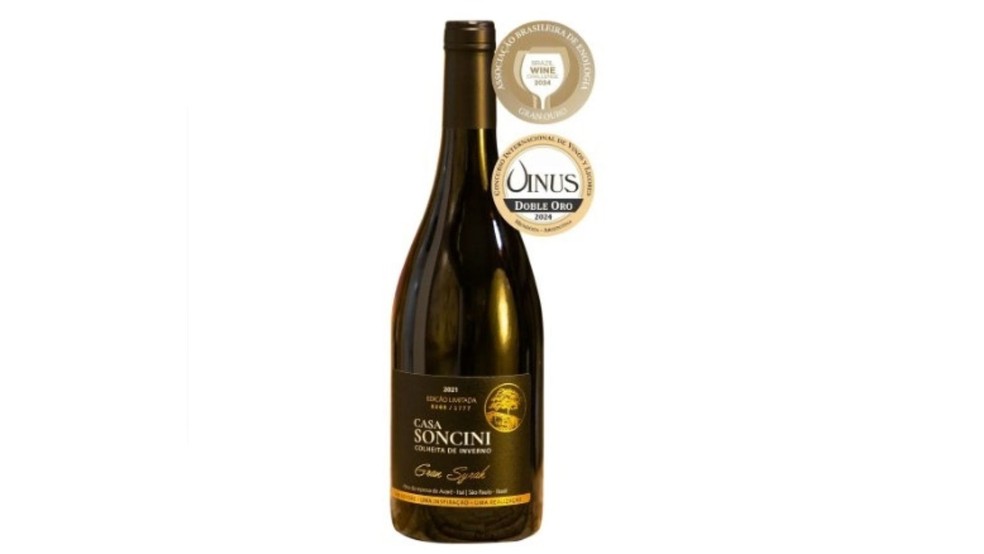 Casa Soncini Gran Syrah 2021 — Foto: Divulgação/Vinícola Casa Soncini