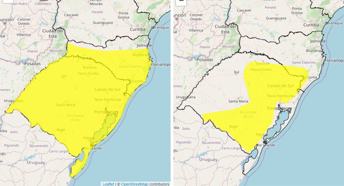 Região Sul tem frio e geada, enquanto temporais chegam ao Sudeste