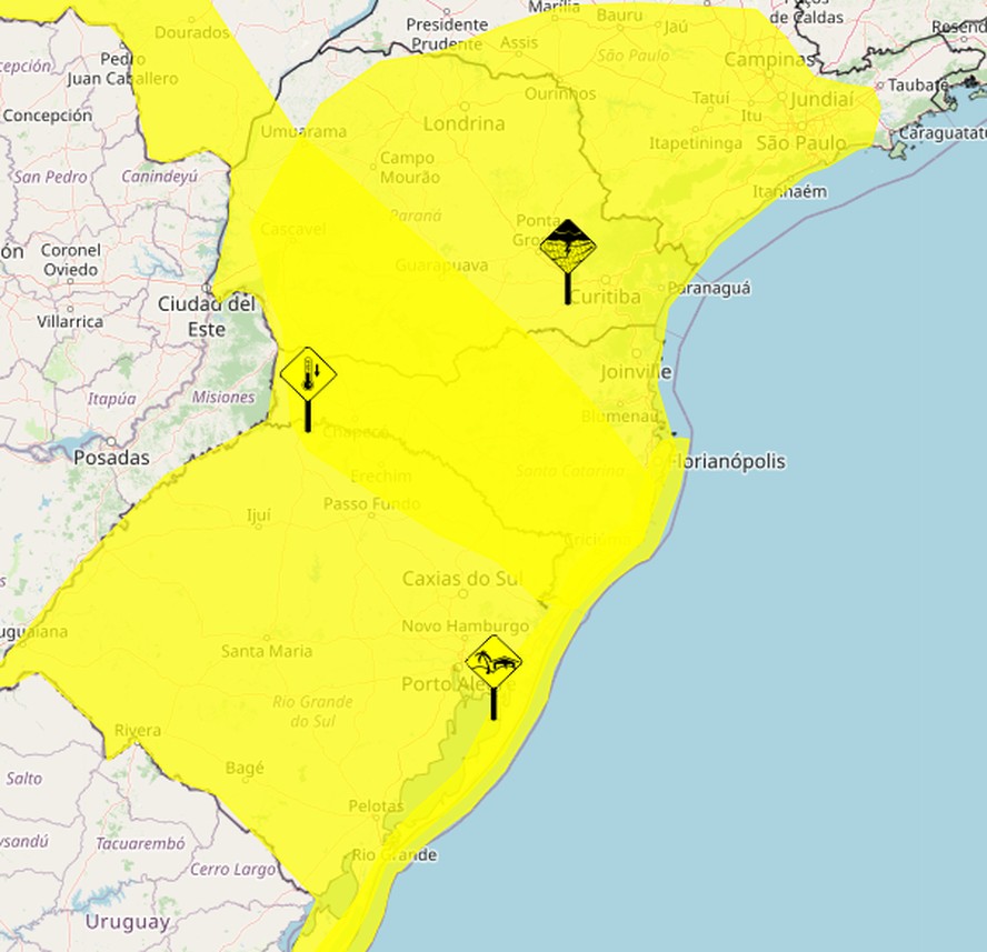 Frio chega para ficar por alguns dias e chuvas fortes atingem Sul e Sudeste