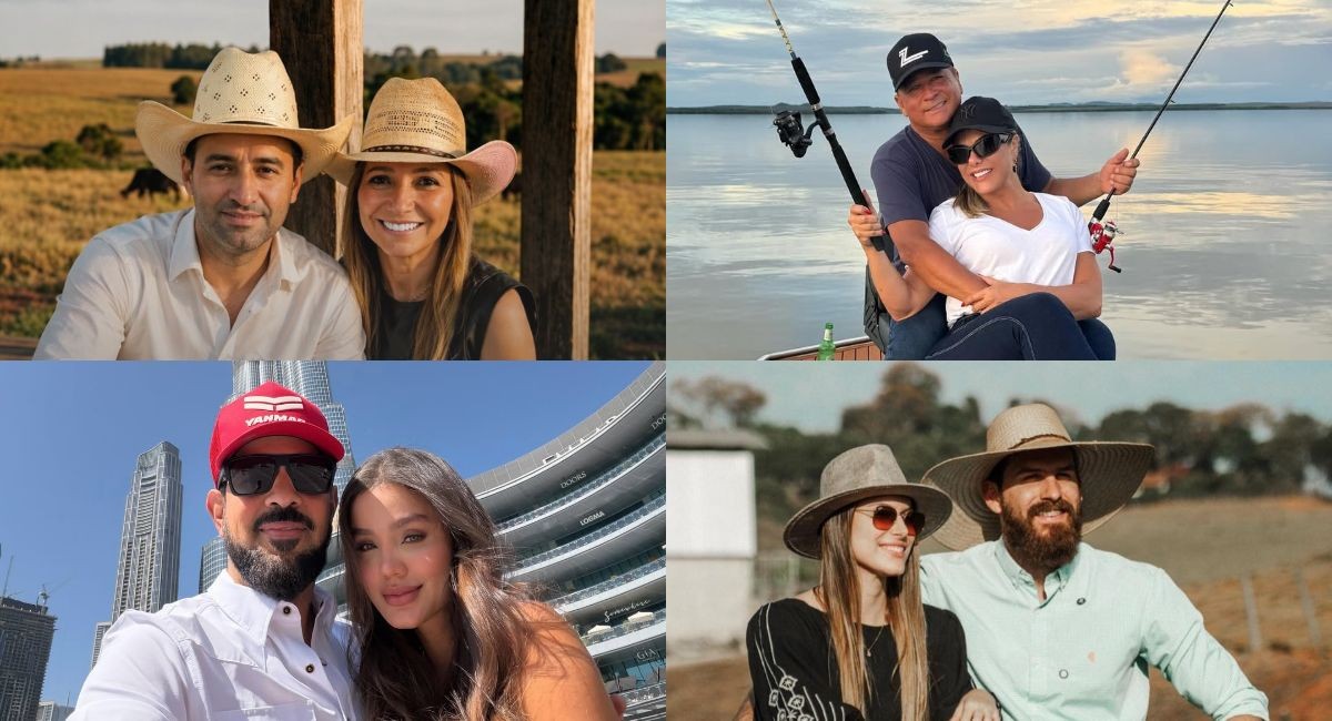 O amor está no ar…e na fazenda: conheça cinco casais famosos do agro brasileiro