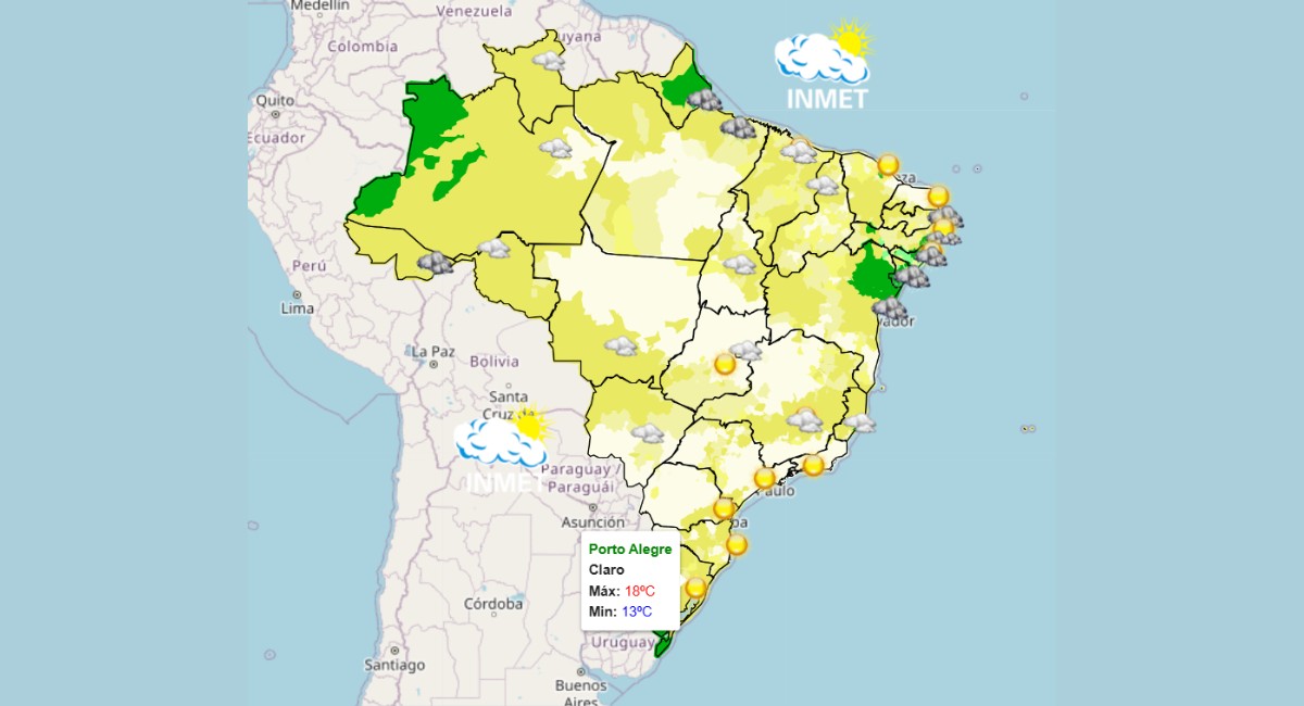 Fim da onda de frio: semana começa com temperaturas em elevação