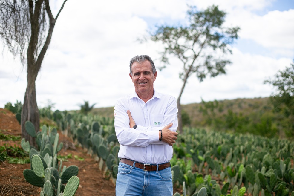 O vice-presidente da CNA e presidente da Federação de Agricultura e Pecuária do Estado da Bahia, Humberto Miranda — Foto: Amanda Tropicana