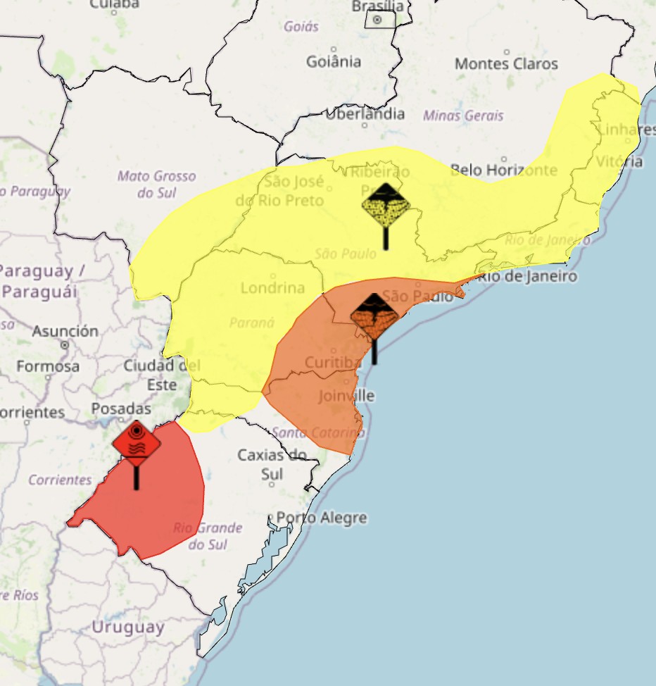 Calor segue intenso no Sul e chuvas voltam ao Sudeste nesta terça; veja previsão