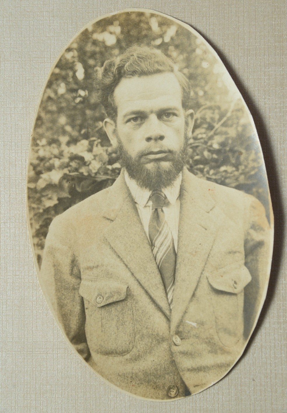 Pastor Albert Lehenbauer, pioneiro da soja no Brasil — Foto: Arquivo Família Triebe