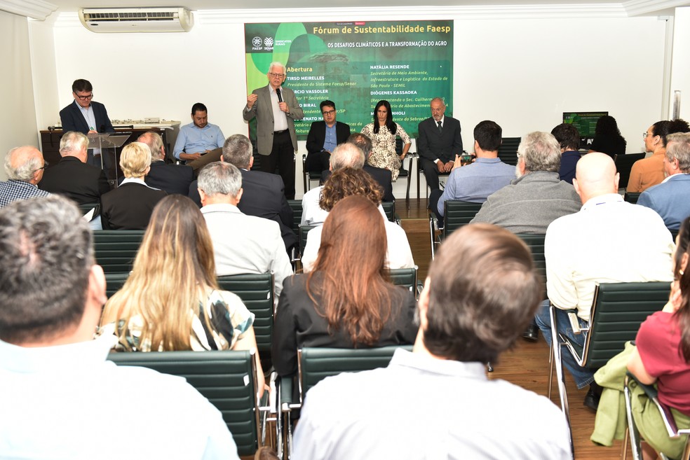 Faesp reuniu especialistas durante  seu Fórum de Sustentabilidade — Foto: Divulgação