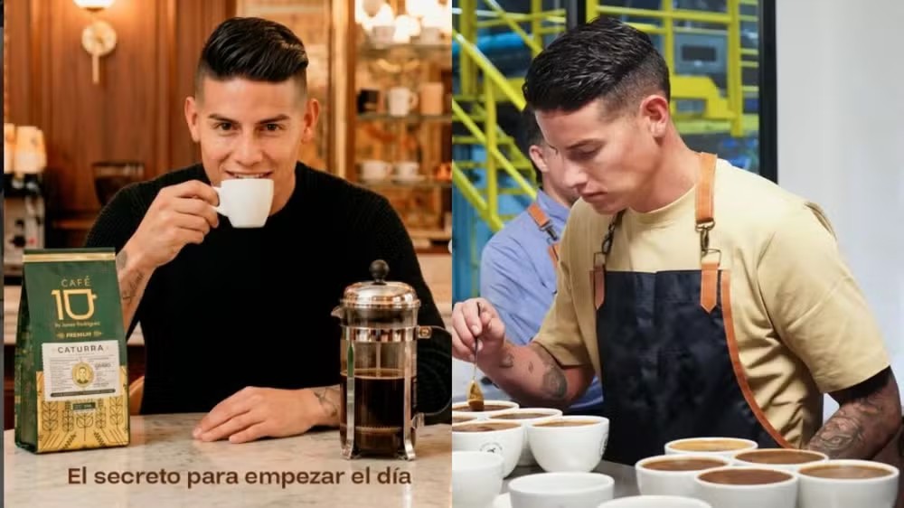 Craque da Colômbia, James Rodríguez investe em café e lança edição especial para a Copa