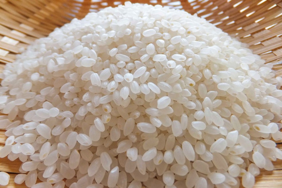 Arroz japonês possui grãos mais curtos — Foto: Pixbay