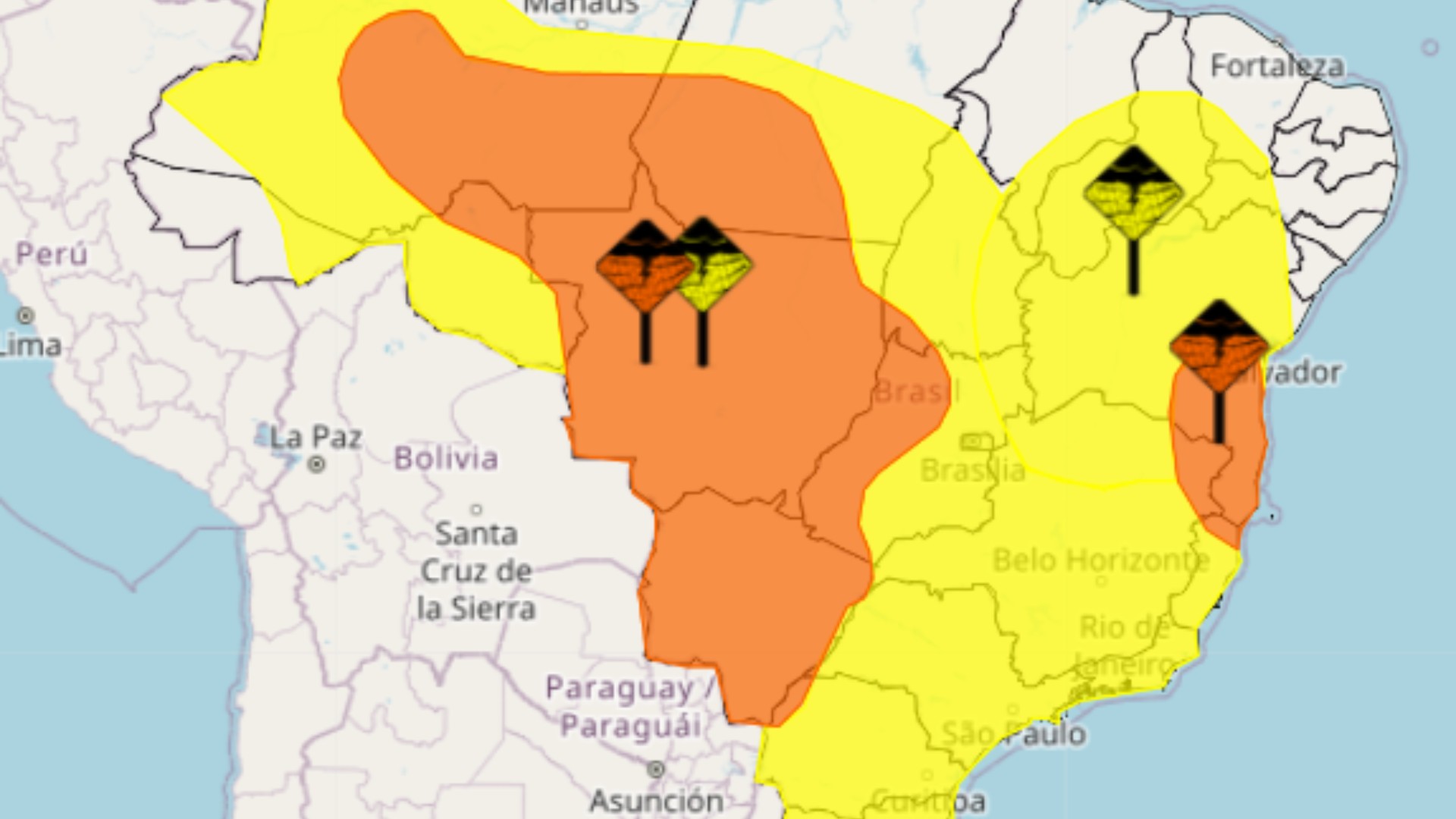 Chuva: Inmet emite alerta para DF e 21 dos 26 estados brasileiros; saiba quais