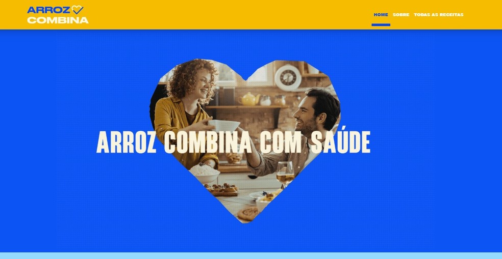 Campanha da Abiarroz para o consumo de arroz no país — Foto: Divulgação