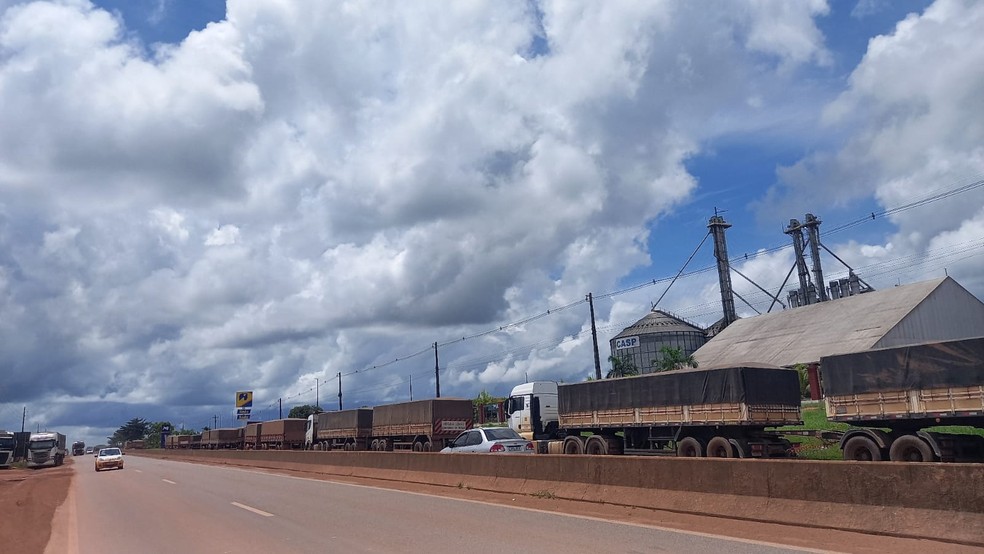 Produtores enfrentam problemas para conseguir escoar a produção pelo porto de Porto Velho — Foto: Aprosoja-RO/Divulgação