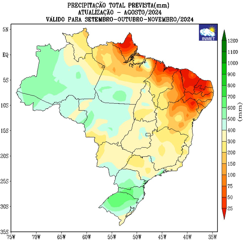 Chuva deve durar pouco e regiões do Brasil podem ter mais 20 dias de ...