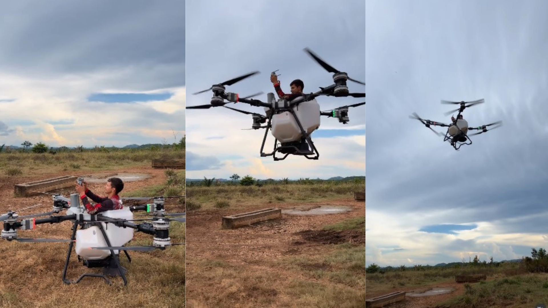 Homem que viralizou usando drone de R$ 300 mil como transporte em fazenda é denunciado