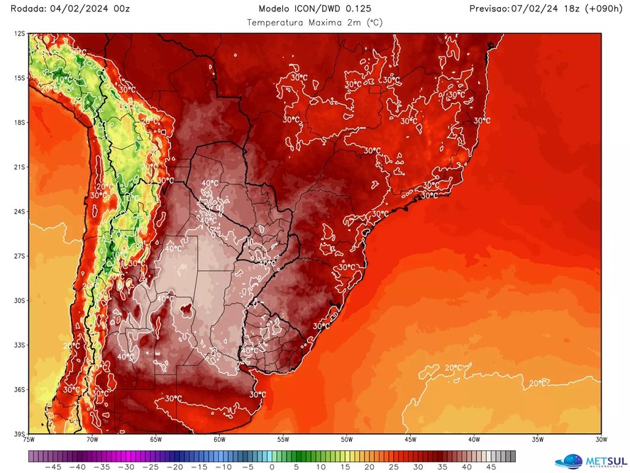 Calor intenso se espalha pelo Rio Grande do Sul e termômetros podem chegar a 40 graus