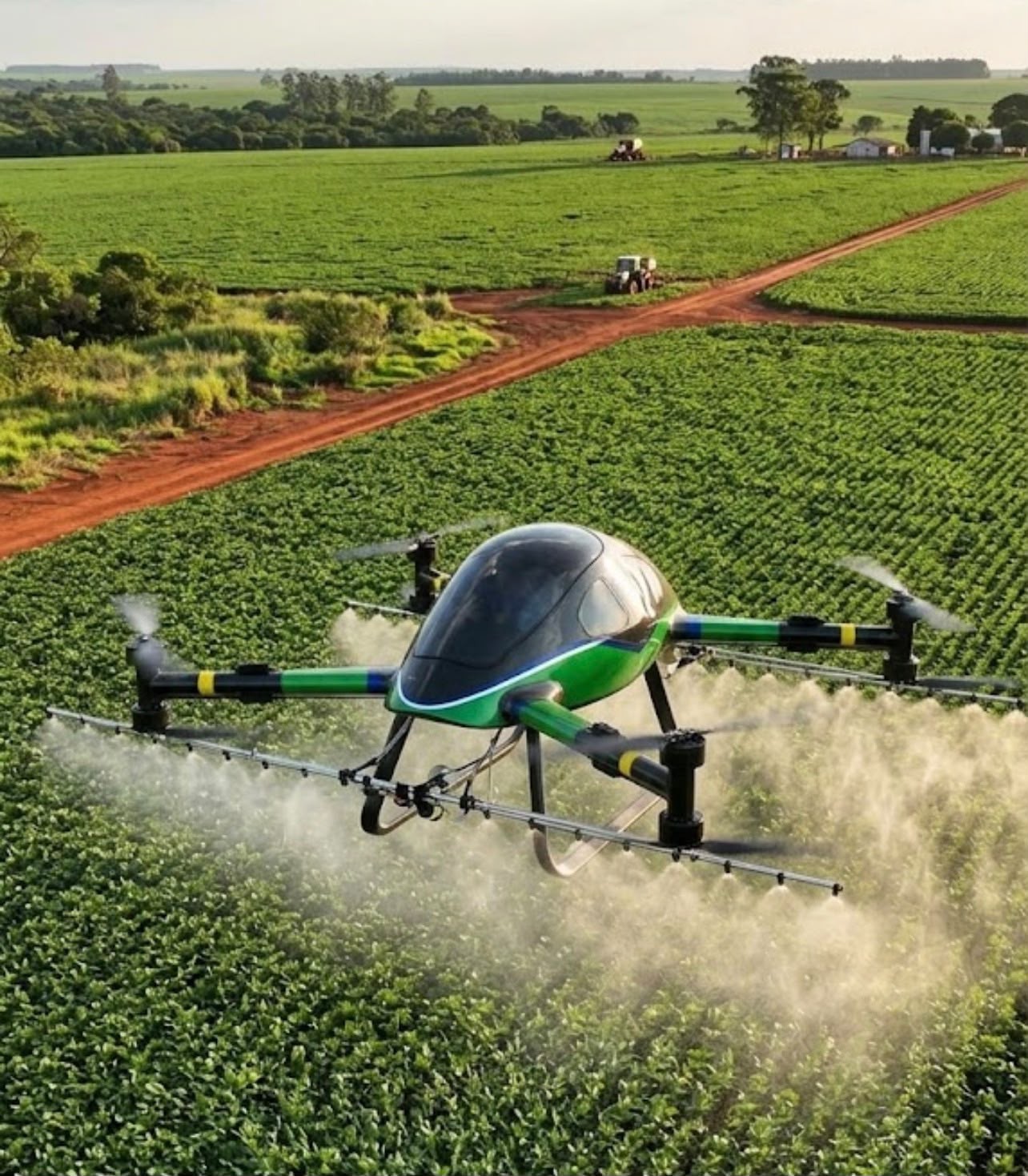 O salto do agronegócio: Como o eVTOL Skyros, apresentado por Urandir, promete otimizar o tempo nas lavouras