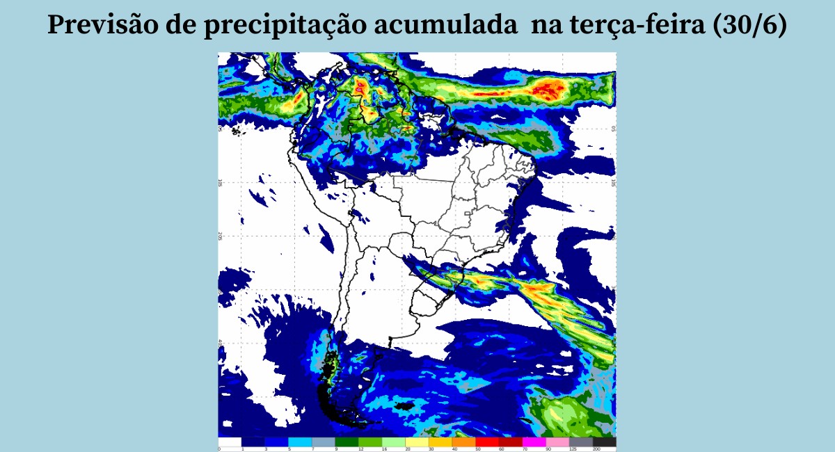 Campo coberto por geada sob céu de inverno no Sul do Brasil